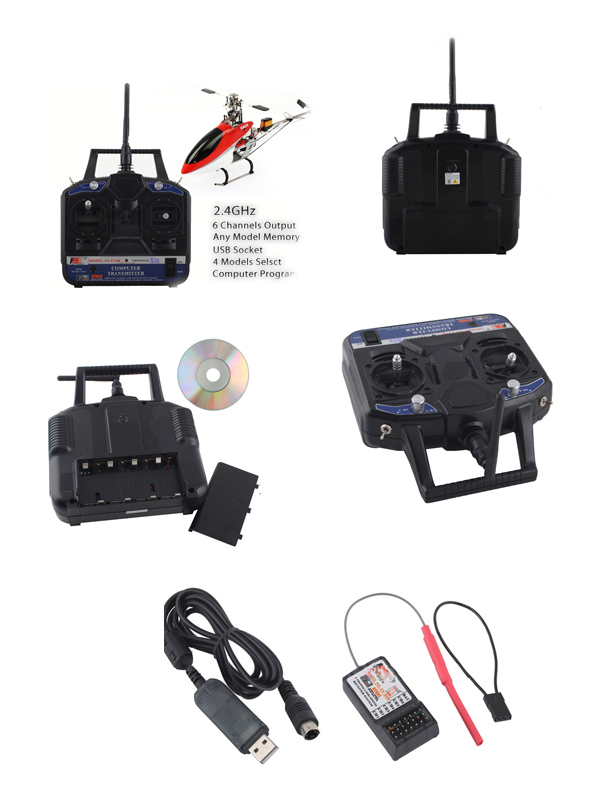 Transmitter Receiver Remote Control-2.4GHz 6CH